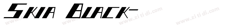 Skia Black字体转换